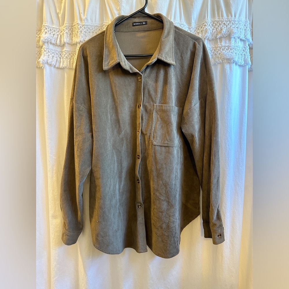 Women’s Corduroy Button Down Shirt